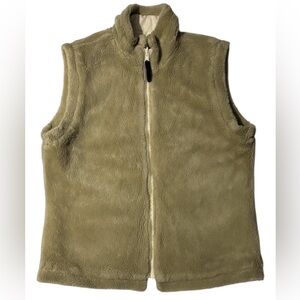 Olive Green Fleece Vest
